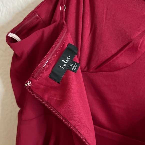 NWOT Cause for Commotion Red Pleated Bustier Maxi Dress - Picture 4 of 8